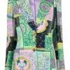 Versace Mix print single breasted blazer 2 Versace mix-print single-breasted blazer