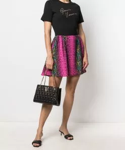 Versace quilted-effect logo tote bag