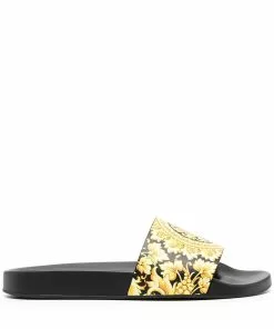 Versace Barocco-print slides