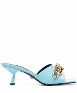 Versace chain-link low-heel mules