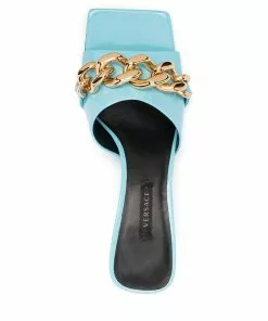 Versace chain-link low-heel mules