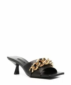 Versace chain-embellished mules