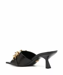 Versace chain-embellished mules