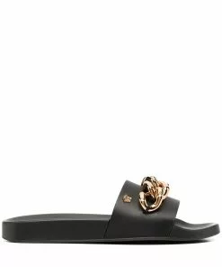 Versace chain-embellished Medusa slides