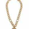 Versace crystal-embellished Medusa necklace