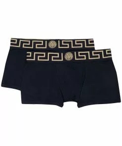 Versace pack of two Greca logo boxers