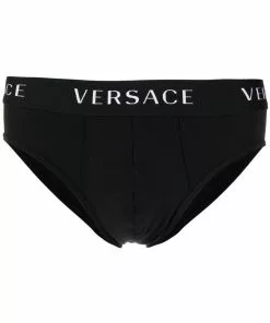 Versace logo trim briefs