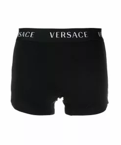 Versace logo trim boxer shorts