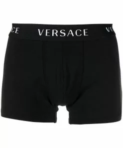 Versace logo trim boxer shorts