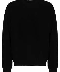 Versace Medusa-motif knitted jumper