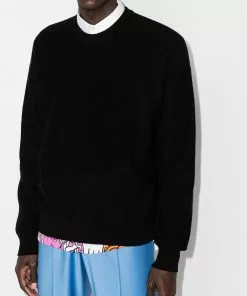 Versace Medusa-motif knitted jumper