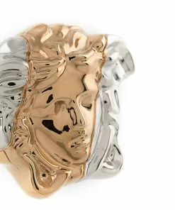 Versace mixed-metal Medusa ring