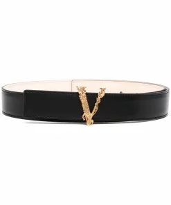 Versace Virtus leather belt
