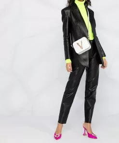 Versace Virtus leather camera bag