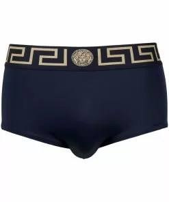 Versace Greca-waistband logo boxers