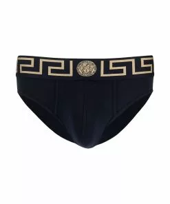 Versace pack of three Medusa Greca briefs
