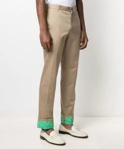 Versace Barocco-hem chinos
