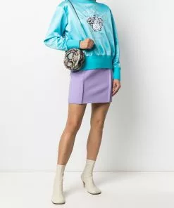Versace embroidered Medusa crew neck sweatshirt