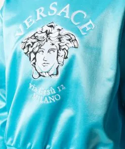 Versace embroidered Medusa crew neck sweatshirt
