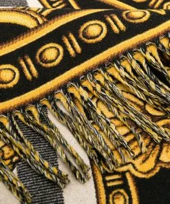 Versace Baroque pattern throw blanket