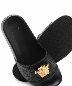 Versace Medusa plaque slides