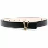 Versace logo-plaque belt