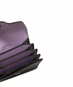 Versace logo-print partitioned-compartment purse