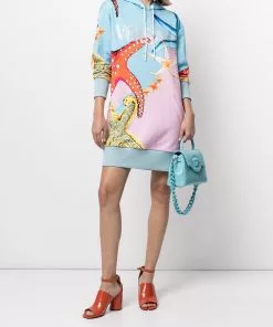 Versace Long logo print hooded sweatshirt 8 Versace long logo print hooded sweatshirt