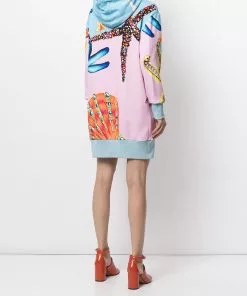 Versace Long logo print hooded sweatshirt 10 Versace long logo print hooded sweatshirt