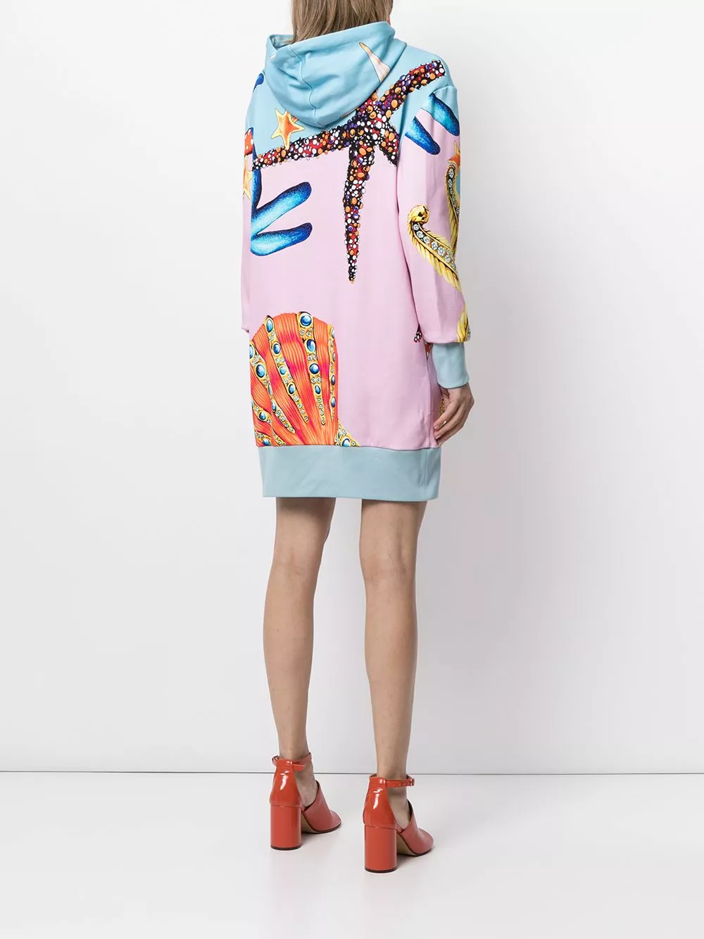 Versace Long logo print hooded sweatshirt 6 Versace long logo print hooded sweatshirt