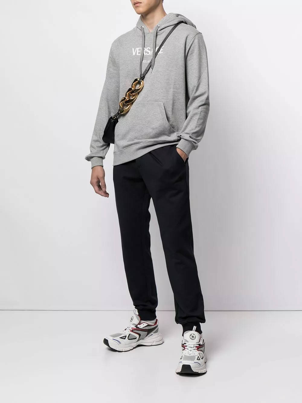 Versace Logo embroidered hoodie 4 Versace logo-embroidered hoodie