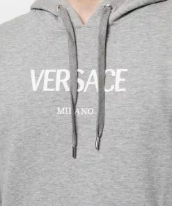 Versace Logo embroidered hoodie 13 Versace logo-embroidered hoodie