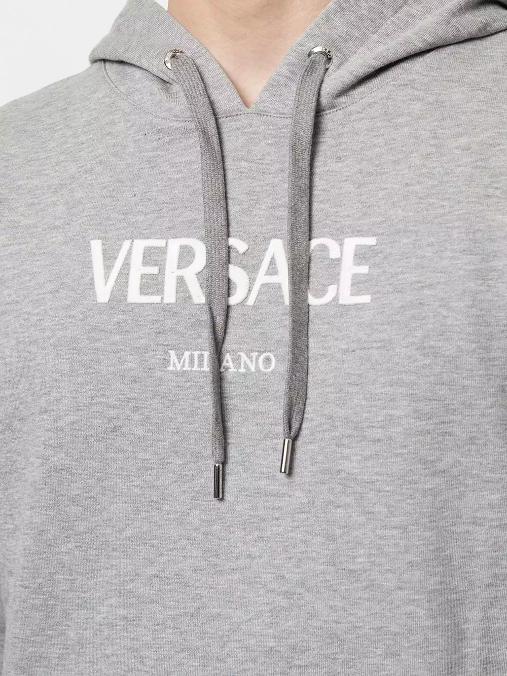 Versace Logo embroidered hoodie 8 Versace logo-embroidered hoodie