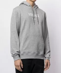 Versace Logo embroidered hoodie 11 Versace logo-embroidered hoodie