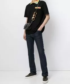 Versace Trésor de la Mer trimmed polo shirt