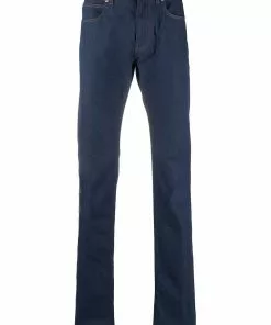 Versace mid-wash straight-leg jeans