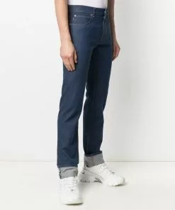 Versace mid-wash straight-leg jeans