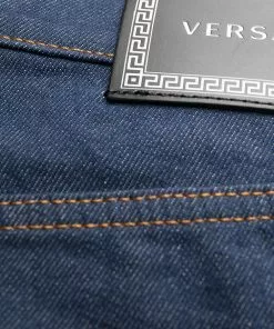 Versace mid-wash straight-leg jeans