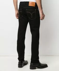 Versace Straight leg logo patch jeans 12 Versace straight-leg logo patch jeans