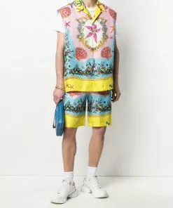 Versace Trésor de la Mer print sleeveless shirt