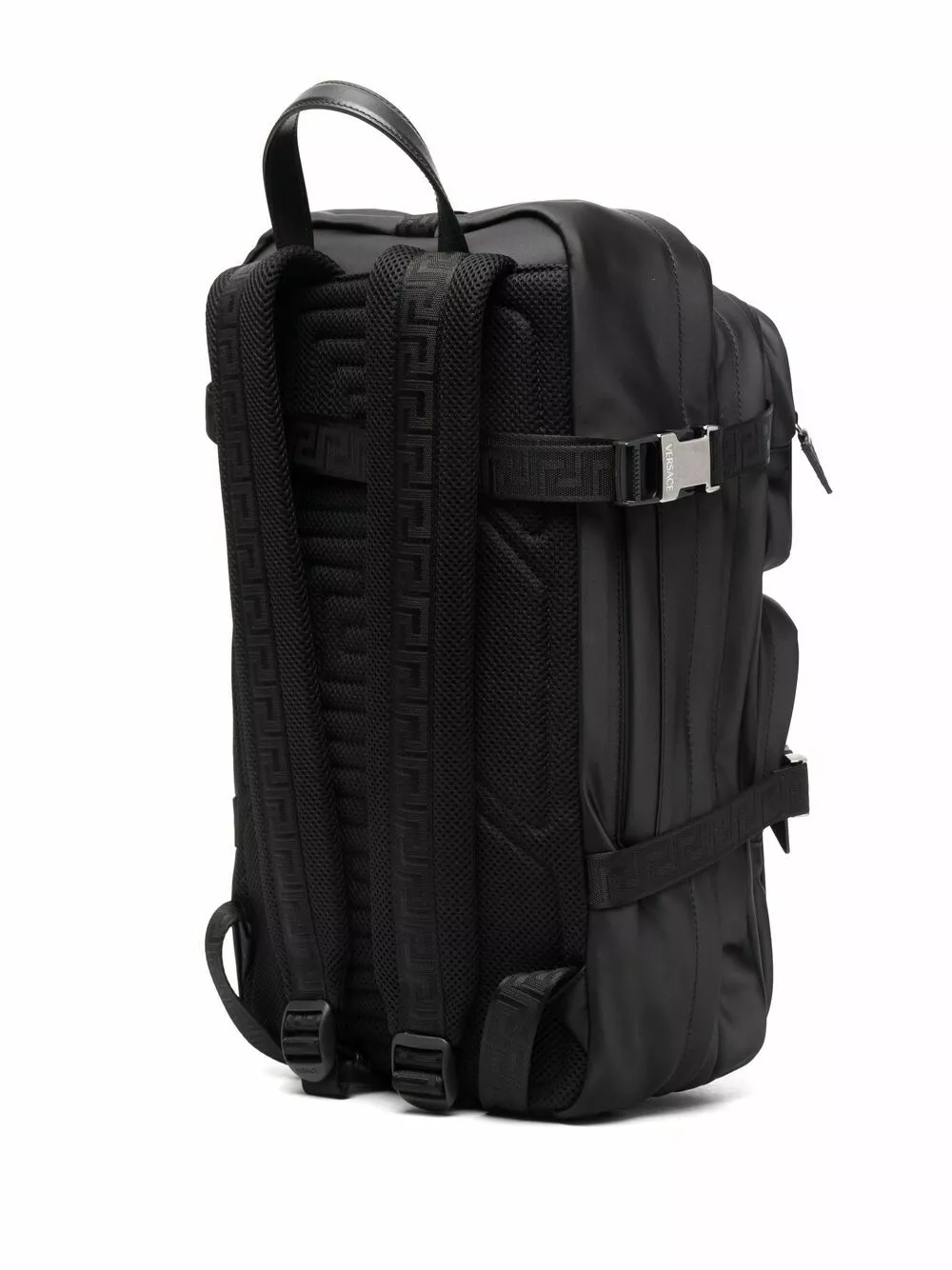 Versace Motif print buckle fastening backpack 5 Versace motif-print buckle-fastening backpack