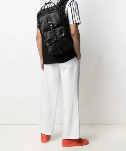 Versace motif-print buckle-fastening backpack