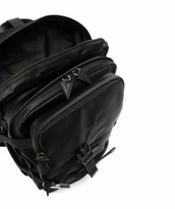 Versace Motif print buckle fastening backpack 11 Versace motif-print buckle-fastening backpack