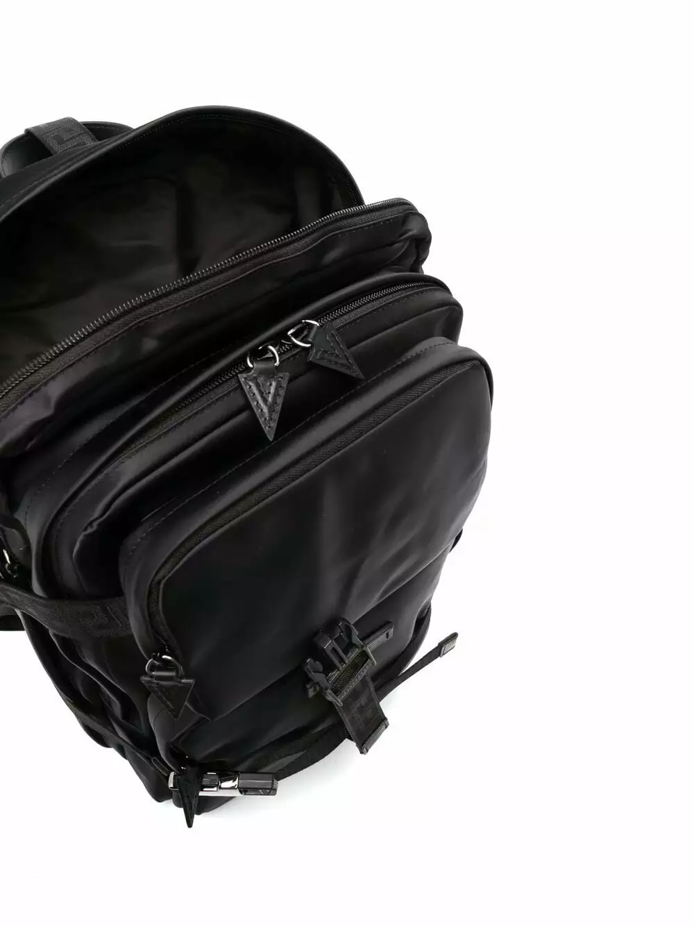 Versace Motif print buckle fastening backpack 7 Versace motif-print buckle-fastening backpack