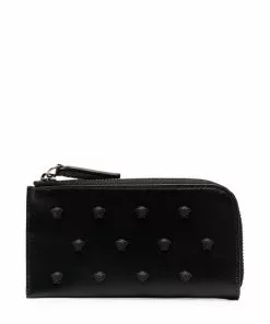 Versace Medusa-stud leather wallet