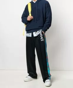 Versace Medusa head knitted hoodie