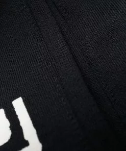 Versace logo-print knee-length shorts