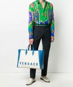 Versace wool tailored trousers