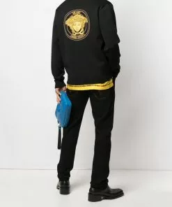 Versace Medusa embroidered cardigan