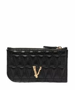 Versace Virtus quilted cardholder